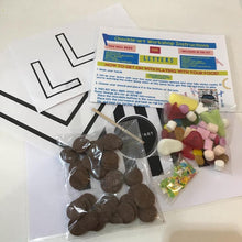 Load image into Gallery viewer, MILK CHOC ‘LETTER&#39; CHOCKLE&#39;ART WORKSHOP KIT
